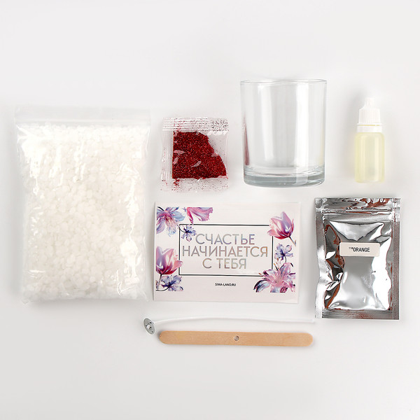 Изображение товара Набор для изготовления свечей Школа талантов Счастье начинается с тебя / 10448945