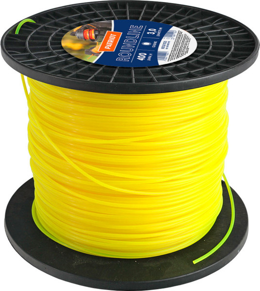 Изображение товара Леска для триммера PATRIOT Roundline D 3.0мм L 400м (400м, круглая, желтый)