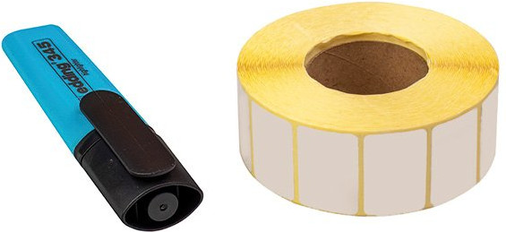 Изображение товара Набор этикеток Huabao Paper Eco A1E30/20Y1-1800RL (белый)