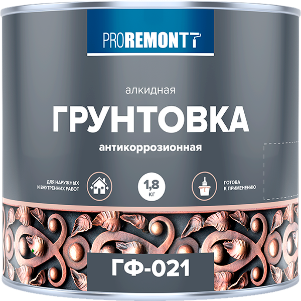 Изображение товара Грунтовка Proremontt ГФ-021 (900г, красно-коричневый)
