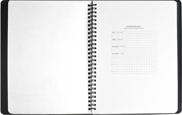 Изображение товара Записная книжка Escalada Тиволи Глосс / 67296 (96л, черный)