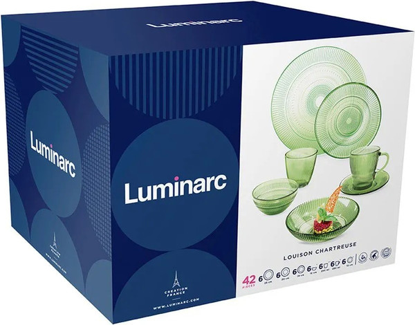 Изображение товара Набор столовой посуды Luminarc Луиз Шартрез O0492 (42пр)