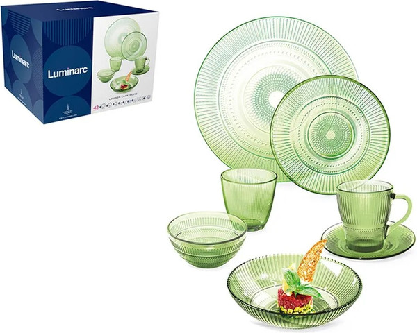 Изображение товара Набор столовой посуды Luminarc Луиз Шартрез O0492 (42пр)