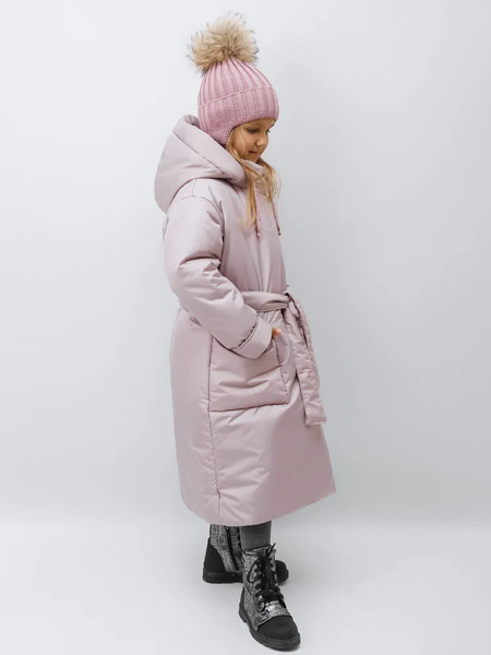 Изображение товара Пальто детское Amarobaby Snuggly / AB-OD24-SNUGGLY29/27-140 (пудровый, р.140-146)