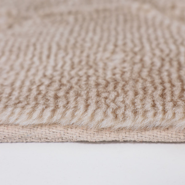 Изображение товара Коврик AksHome Geometry Faux Fur (120x170, бежевый меланж)