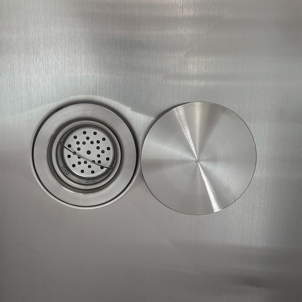 Изображение товара Мойка кухонная Roxen Uno 560210-44 под столешницу с ролл-матом и дозатором (сатин)