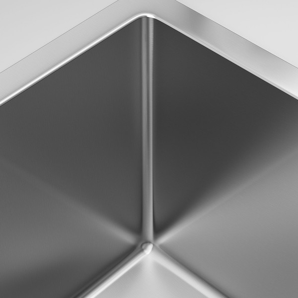 Изображение товара Мойка кухонная Roxen Uno 560210-44B PVD под столешницу с ролл-матом и дозатором (графит)