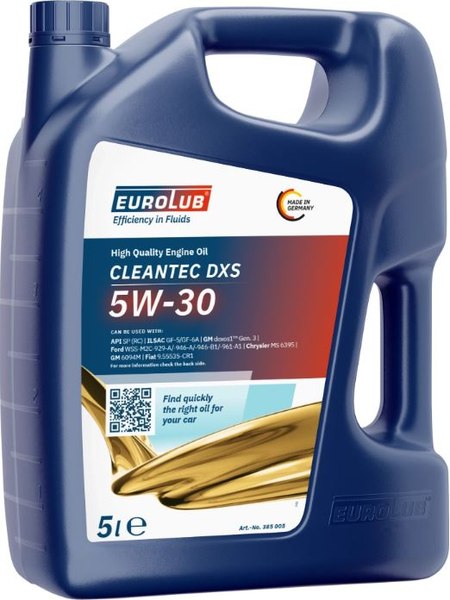 Изображение товара Моторное масло EUROLUB Cleantec DXS 5W-30 ILSAC GF-5/GF-6A / 385005 (5л)