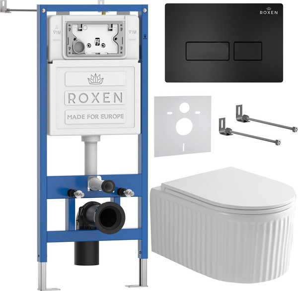 Изображение товара Унитаз подвесной с инсталляцией Roxen StounFix Dual Fresh 968211