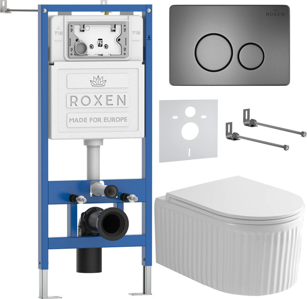 Изображение товара Унитаз подвесной с инсталляцией Roxen StounFix Dual Fresh 968283