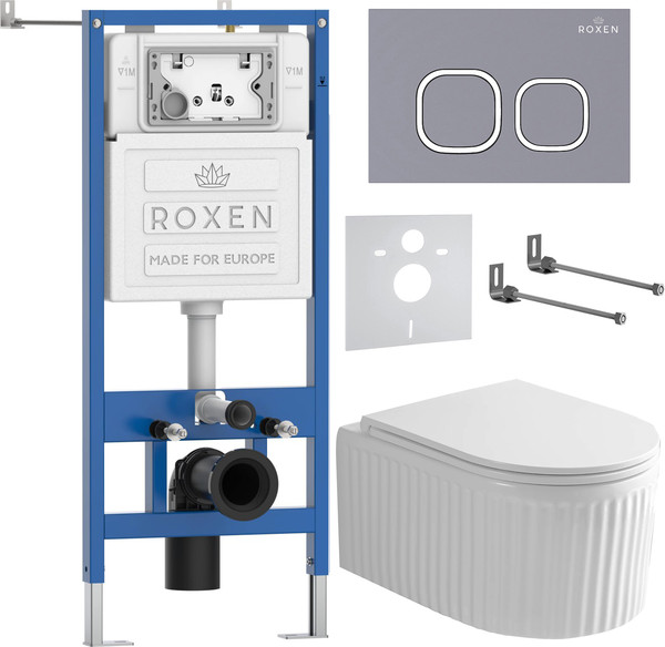 Изображение товара Унитаз подвесной с инсталляцией Roxen StounFix Dual Fresh 968280