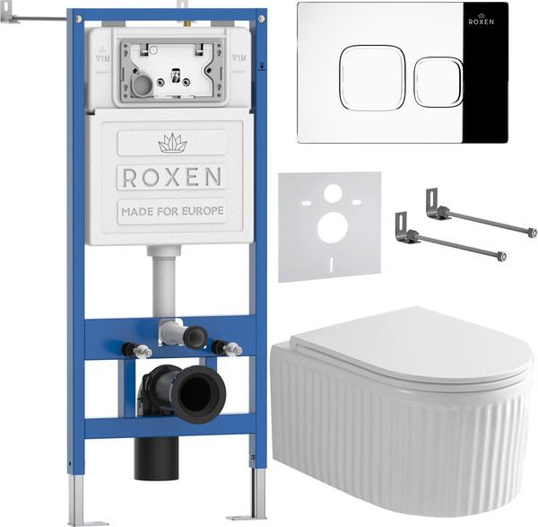 Изображение товара Унитаз подвесной с инсталляцией Roxen StounFix Dual Fresh 968273