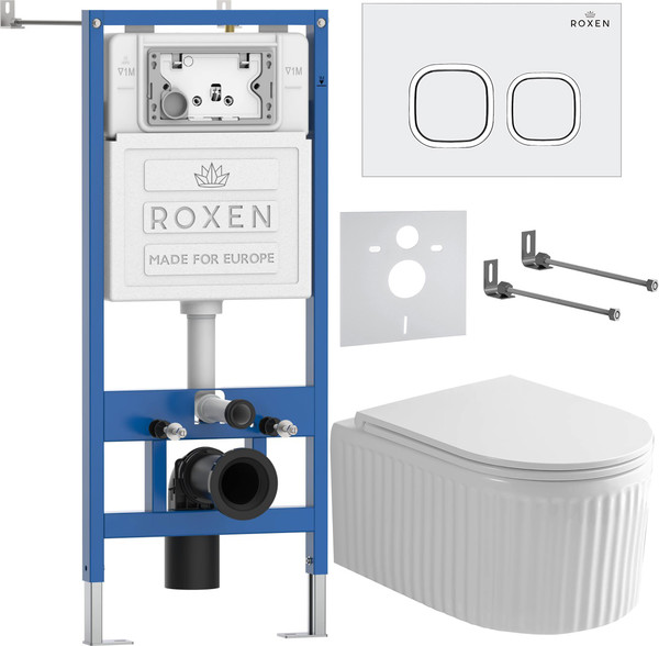 Изображение товара Унитаз подвесной с инсталляцией Roxen StounFix Dual Fresh 968265