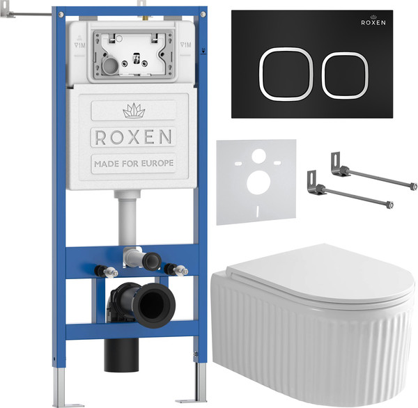 Изображение товара Унитаз подвесной с инсталляцией Roxen StounFix Dual Fresh 968267