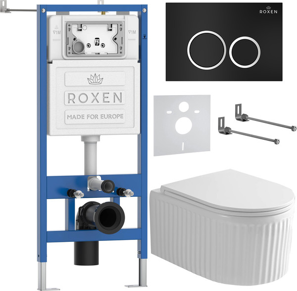 Изображение товара Унитаз подвесной с инсталляцией Roxen StounFix Dual Fresh 968231