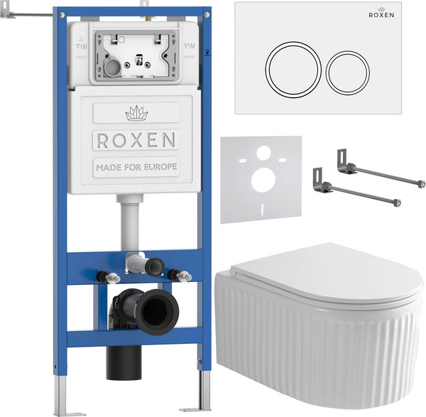 Изображение товара Унитаз подвесной с инсталляцией Roxen StounFix Dual Fresh 968230
