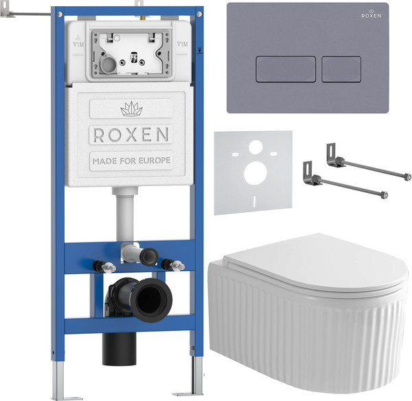 Изображение товара Унитаз подвесной с инсталляцией Roxen StounFix Dual Fresh 968226