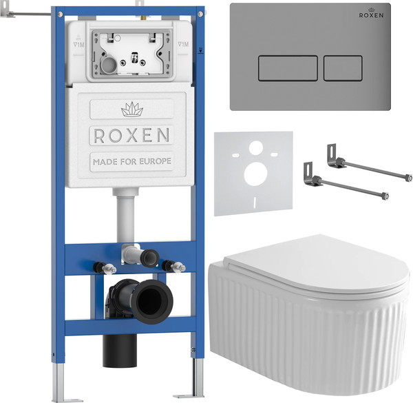 Изображение товара Унитаз подвесной с инсталляцией Roxen StounFix Dual Fresh 968214