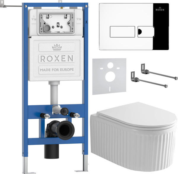 Изображение товара Унитаз подвесной с инсталляцией Roxen StounFix Dual Fresh 968213