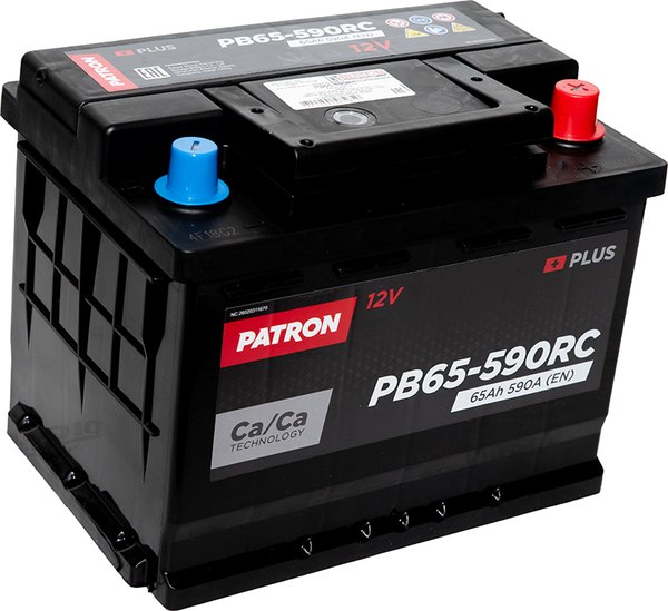 Изображение товара Автомобильный аккумулятор Patron Plus PB65-590RC (65 А/ч)