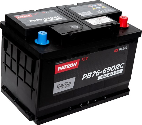 Изображение товара Автомобильный аккумулятор Patron Plus PB76-690RC (76 А/ч)