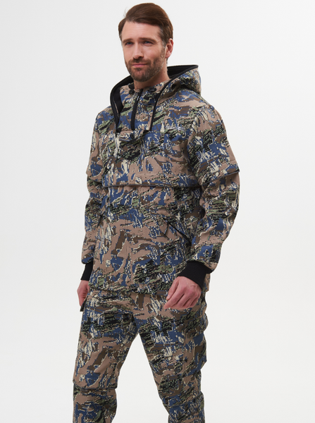 Изображение товара Костюм для охоты и рыбалки Huntsman Антигнус Люкс -5°C Лабиринт Смесовая микро Rip-stop/Бонди (р.48-50/182-188)