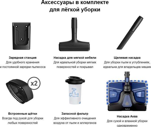 Изображение товара Вертикальный пылесос Tefal TY20C4WO 
