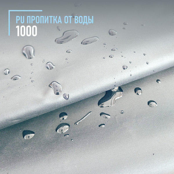 Изображение товара Ткань для творчества Sentex Оксфорд 100x150 210D WR PU1000 95г/м2 окс95 (серый)