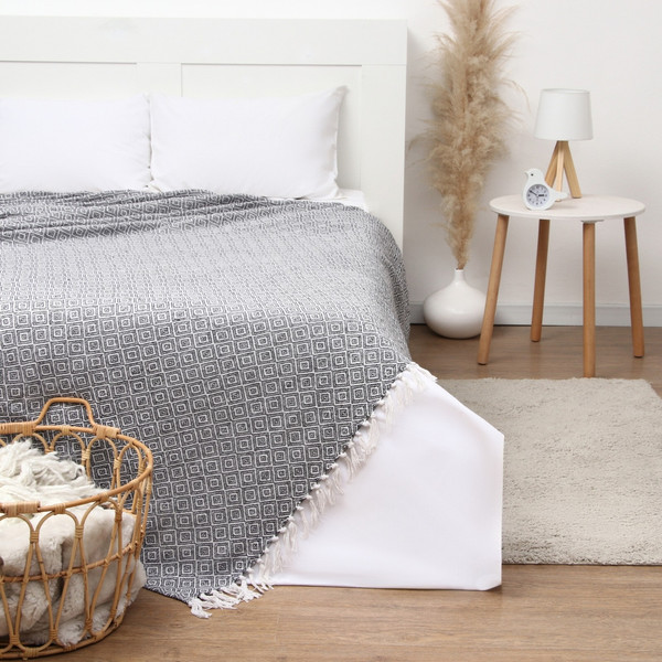 Изображение товара Плед Этель Diamond / 10611686 (220x240, черный)