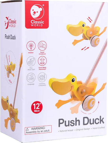 Изображение товара Игрушка-каталка Classic World Утенок CW33200