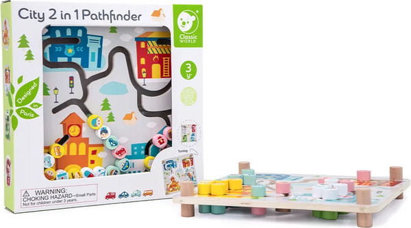 Изображение товара Развивающая игрушка Classic World Игра-лабиринт 2 в 1 Город CW40051