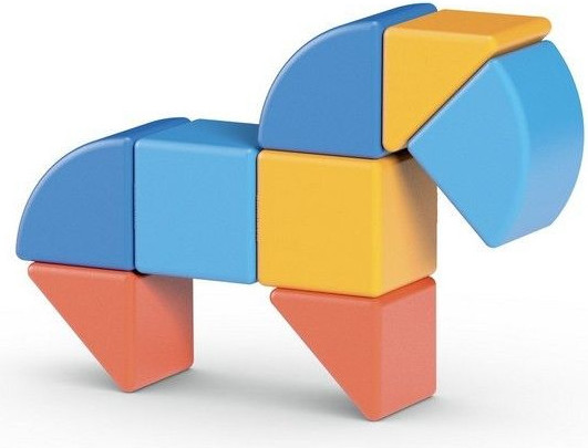 Изображение товара Развивающая игра Geomag Магнитные кубики 3 формы GM208