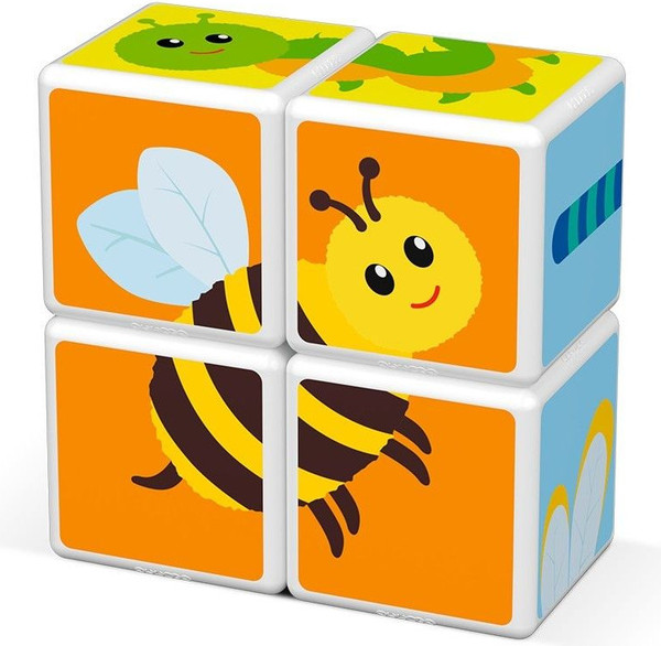 Изображение товара Развивающий игровой набор Geomag Магнитные кубики насекомые GM121