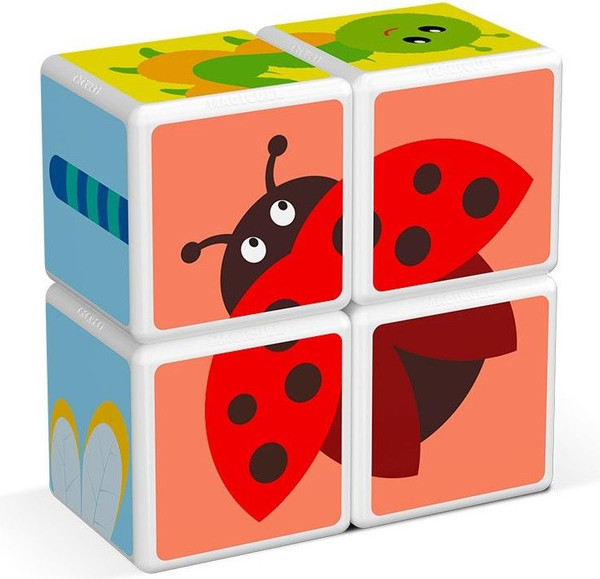 Изображение товара Развивающий игровой набор Geomag Магнитные кубики насекомые GM121