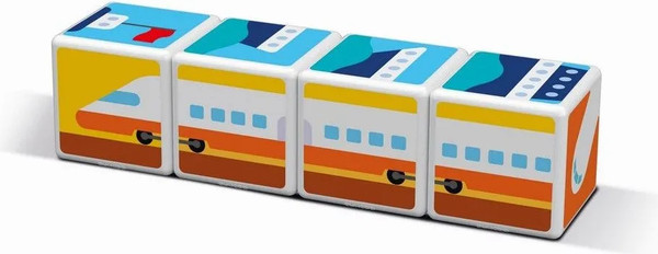 Изображение товара Развивающий игровой набор Geomag Магнитные кубики транспорт GM122