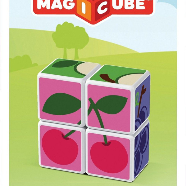 Изображение товара Развивающий игровой набор Geomag Магнитные кубики фрукты GM131