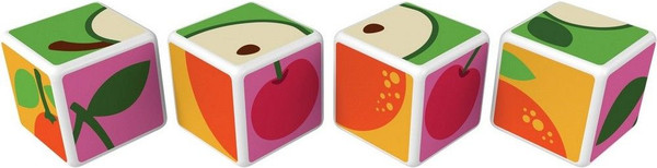 Изображение товара Развивающий игровой набор Geomag Магнитные кубики фрукты GM131