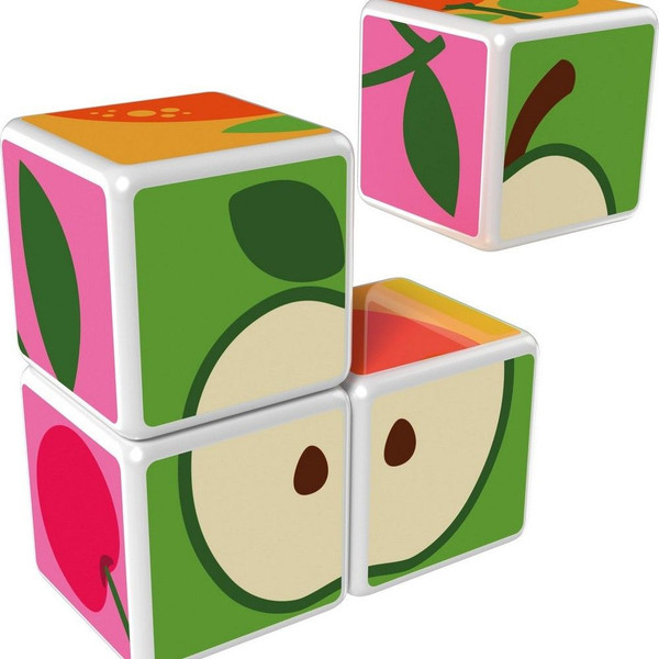 Изображение товара Развивающий игровой набор Geomag Магнитные кубики фрукты GM131