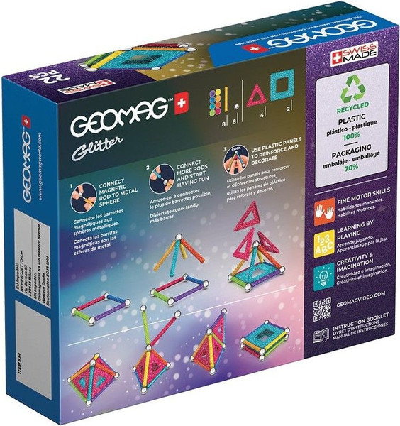 Изображение товара Конструктор магнитный Geomag Блестки GM534