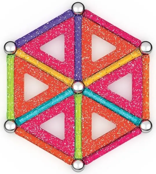 Изображение товара Конструктор магнитный Geomag Блестки GM535