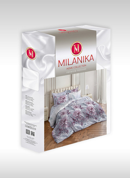 Изображение товара Комплект постельного белья Milanika Джулия Евро (поплин)