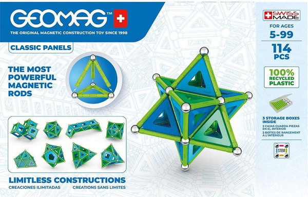 Изображение товара Конструктор магнитный Geomag Классик пластины GM473
