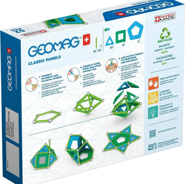 Изображение товара Конструктор магнитный Geomag Классик пластины GM471