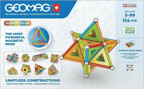 Изображение товара Конструктор магнитный Geomag Многоцвет GM382
