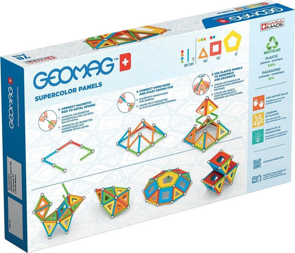 Изображение товара Конструктор магнитный Geomag Многоцвет пластины GM379