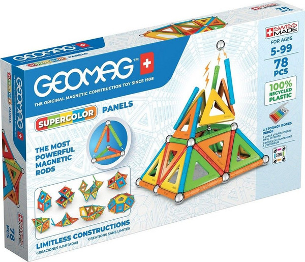 Изображение товара Конструктор магнитный Geomag Многоцвет пластины GM379