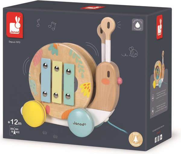 Изображение товара Игрушка-каталка Janod Улитка J05159
