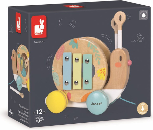 Изображение товара Игрушка-каталка Janod Улитка J05159
