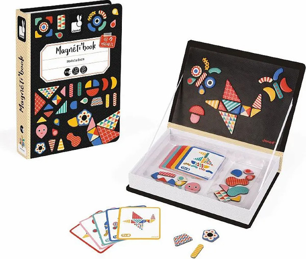 Изображение товара Развивающая игра Janod Книга-игра Мозаика в геометрии магнитная J02720