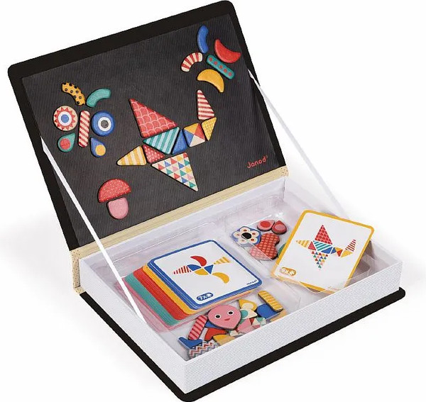 Изображение товара Развивающая игра Janod Книга-игра Мозаика в геометрии магнитная J02720